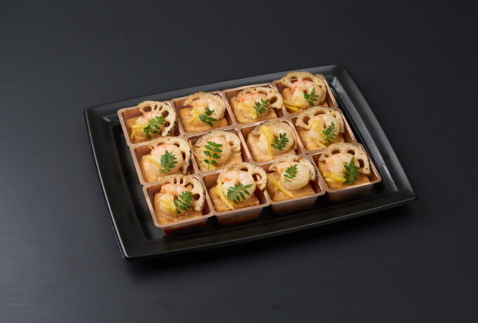 ゆず薫る揚げ出し豆腐 えびあんかけ仕立て