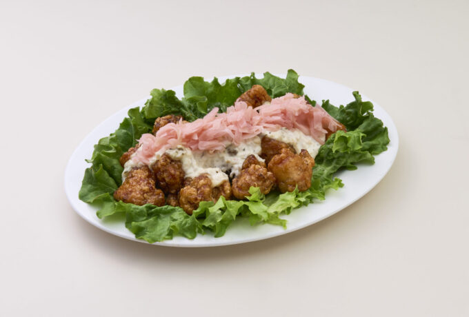 春色新生姜タルタルの甘酢唐揚げ