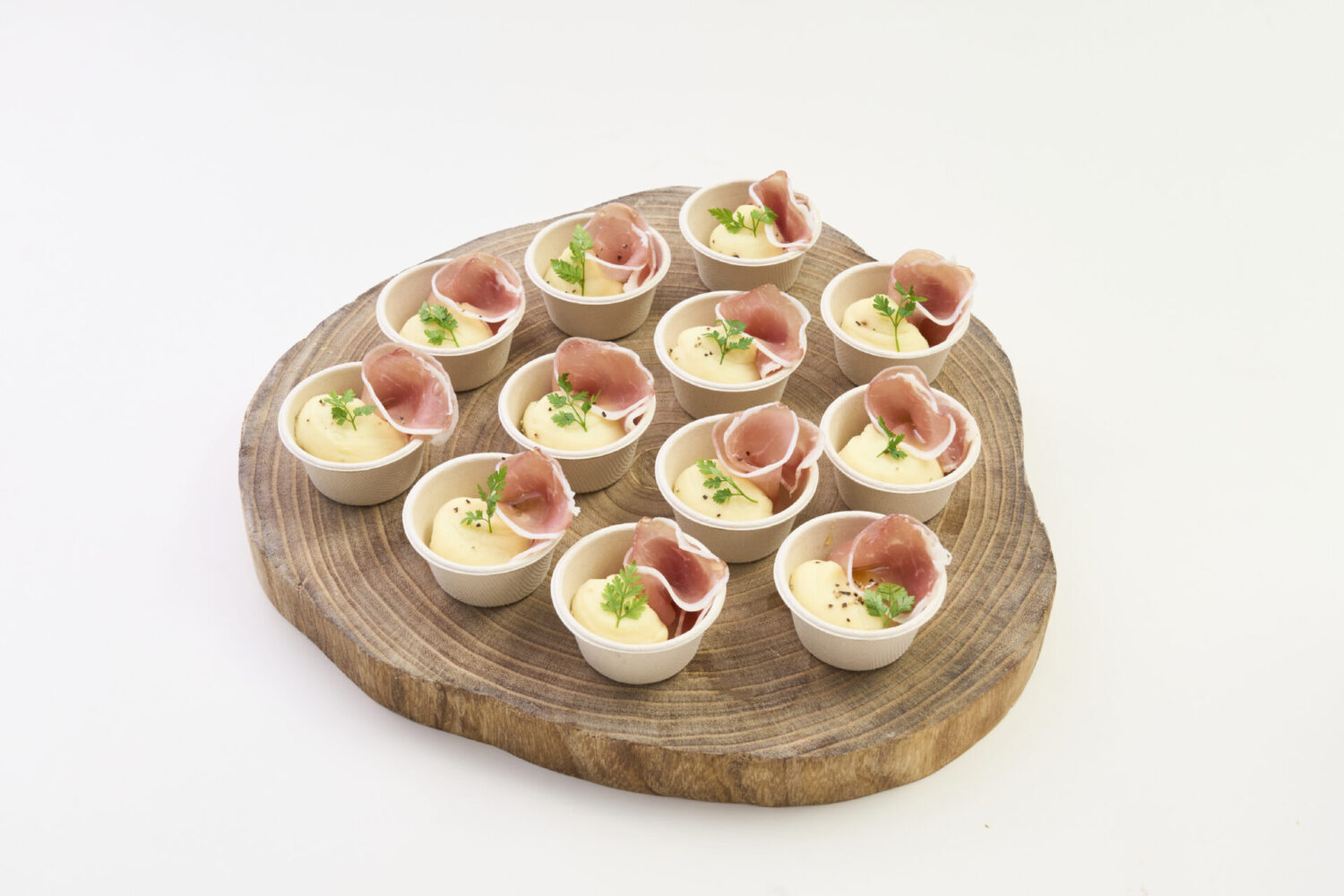 生ハムとクリーミーマッシュポテト