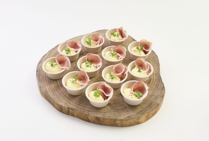 生ハムとクリーミーマッシュポテト