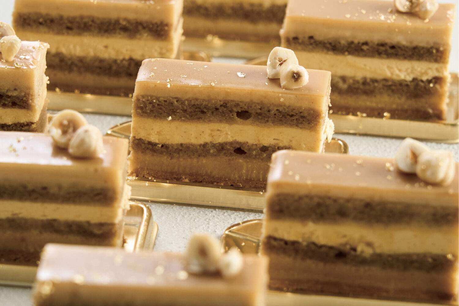 きなこと黒糖を使ったオペラ